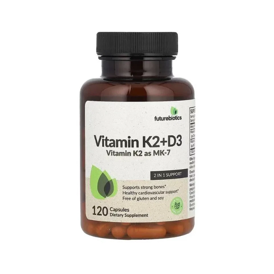 Futurebiotics – Vitamines K2 MK-7 + D3, 120 capsules