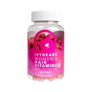 IvyBears - Women's Hair Vitamins, Vitamines pour Cheveux, 60 Bonbons