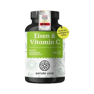 Nature Love - Fer + Vitamine C, 240 Comprimés
