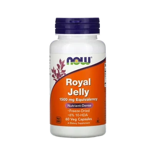 Now Foods – Gelée Royale 1500 mg, 60 Capsules