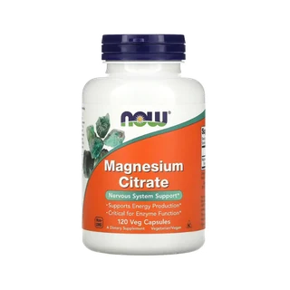 Now Foods – Magnesium Citrate, 120 Comprimés