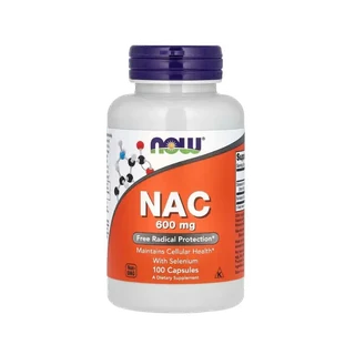 NOW Foods – NAC 600 mg avec sélénium, 100 capsules