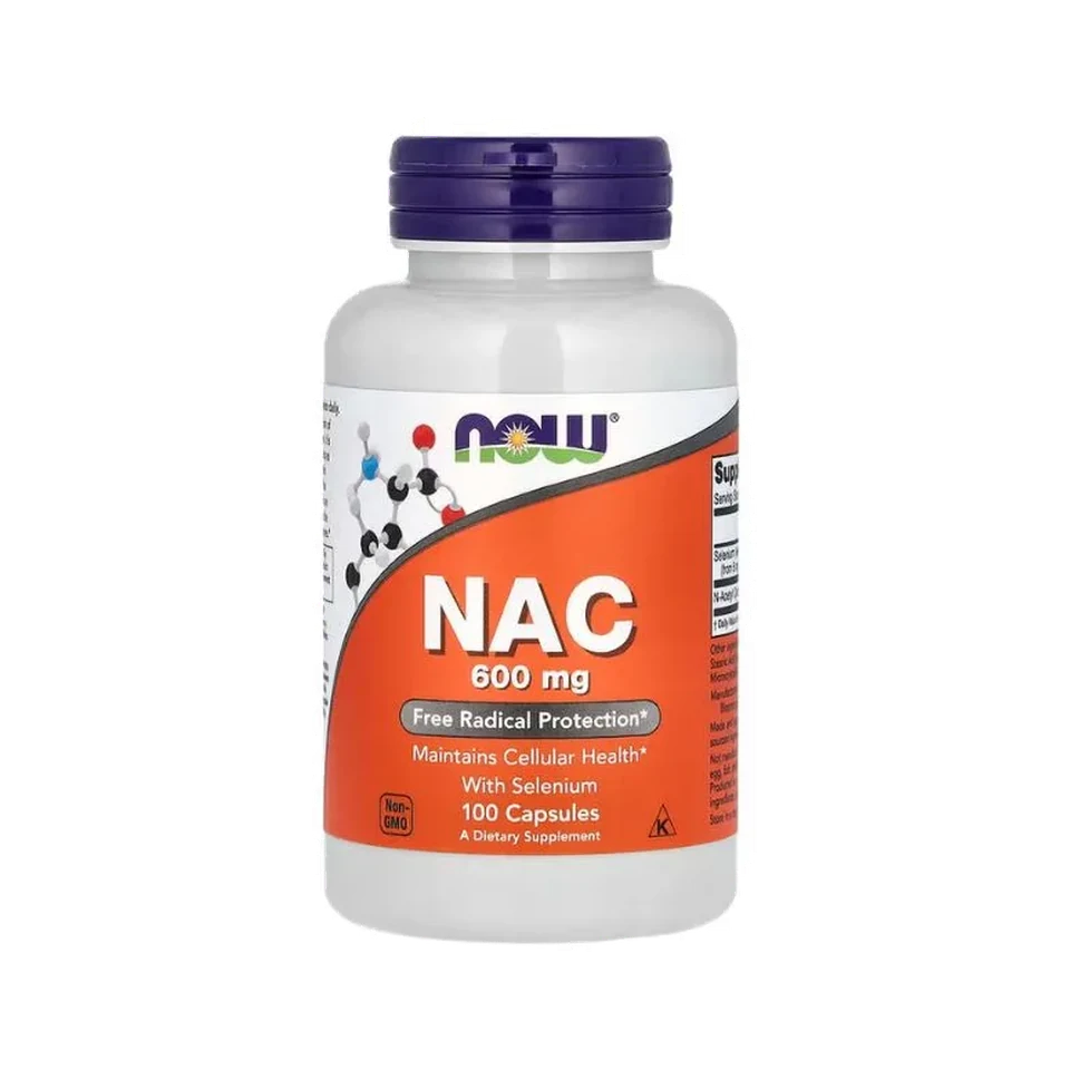 NOW Foods – NAC 600 mg avec sélénium, 100 capsules