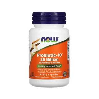Now Foods – Probiotique 25 Billion, 50 Capsules