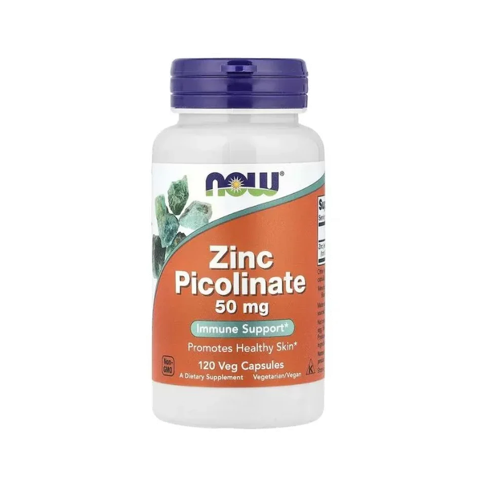 NOW Foods – Zinc Picolinate 50 mg, 120 capsules végétales