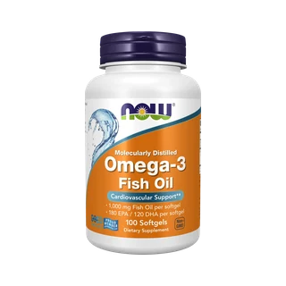 NOW Foods – Oméga-3 huile de poisson 1000 mg, 100 capsules molles