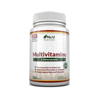 Nu U Nutrition – Multivitamine et Minéraux, 365 Comprimés