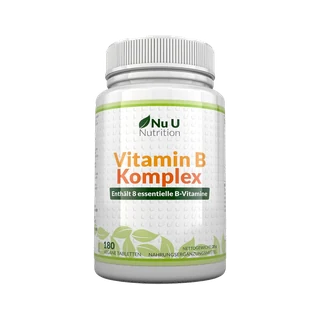 Nu U Nutrition - Vitamine B Complex, 180 Comprimés