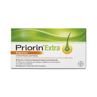 Priorin Extra – Biotine, millet et vitamine B5, 60 capsules