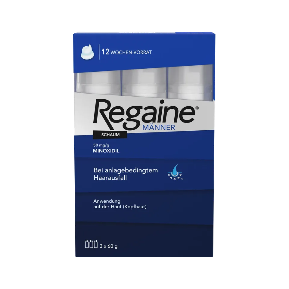 Regaine - Mousse Minoxidil 5%, 3 × 60g