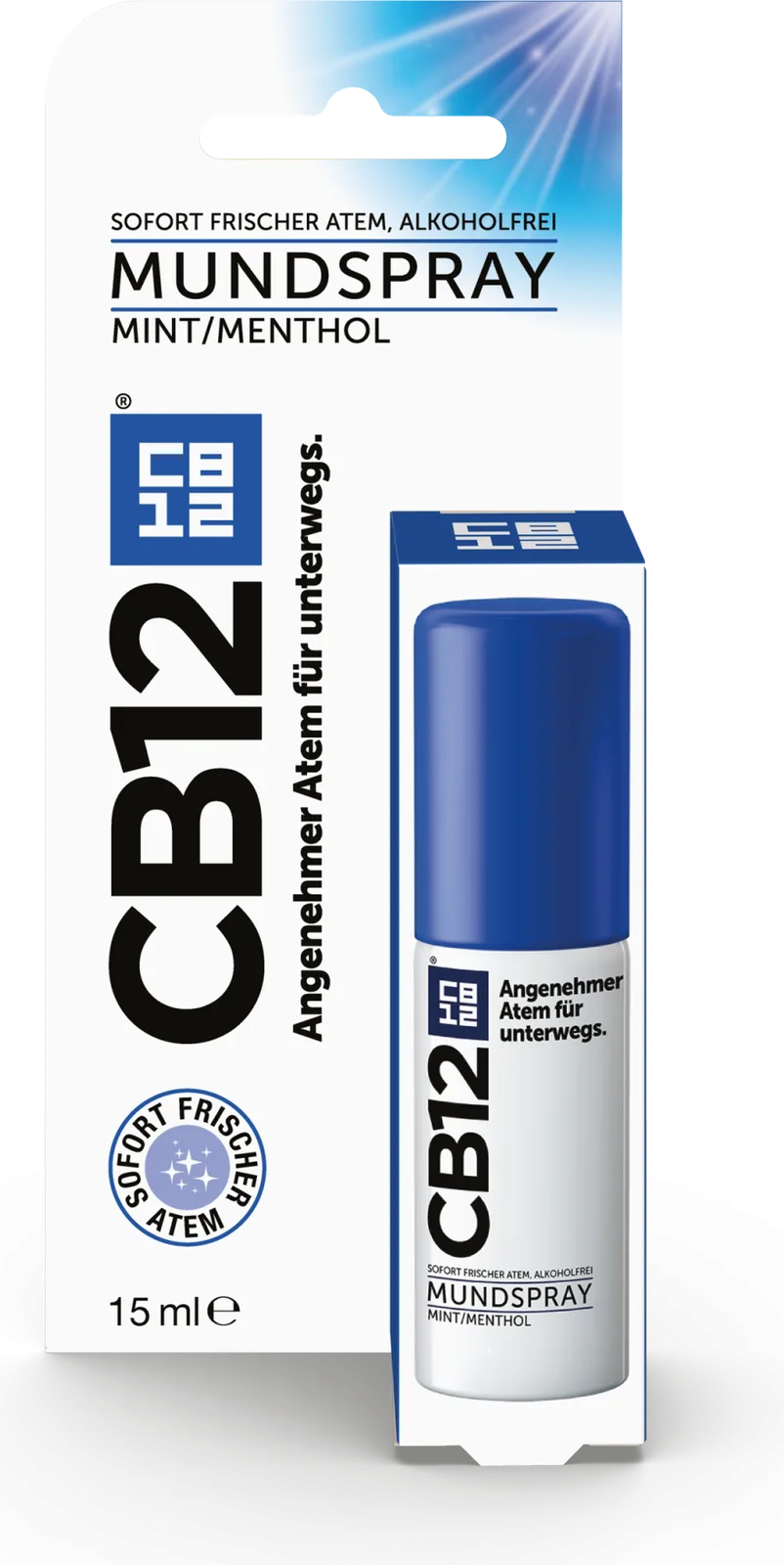 CB12 – Spray buccal menthe et menthol, 15 ml