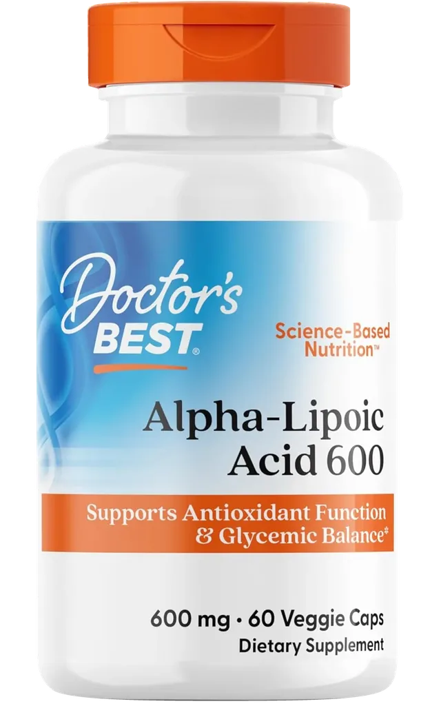 Doctor’s Best – Acide Alpha-Lipoïque 600 mg, 60 Capsules