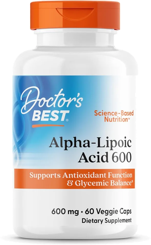 Doctor’s Best – Acide Alpha-Lipoïque 600 mg, 60 Capsules