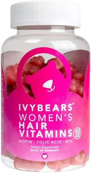 IvyBears - Women's Hair Vitamins, Vitamines pour Cheveux, 60 Bonbons