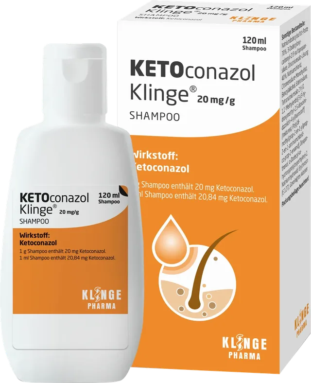 Ketoconazol Klinge – Shampoing Ketoconazole 20 mg/g – 120 ml