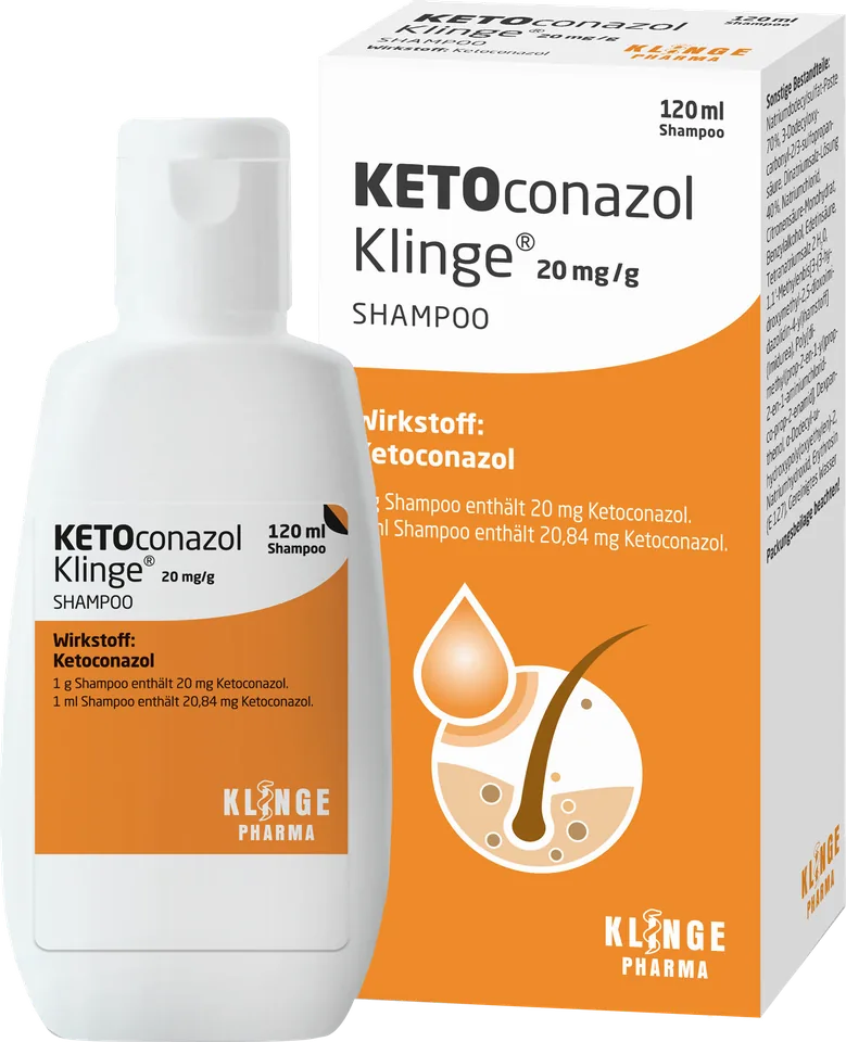 Ketoconazol Klinge – Shampoing Ketoconazole 20 mg/g – 120 ml