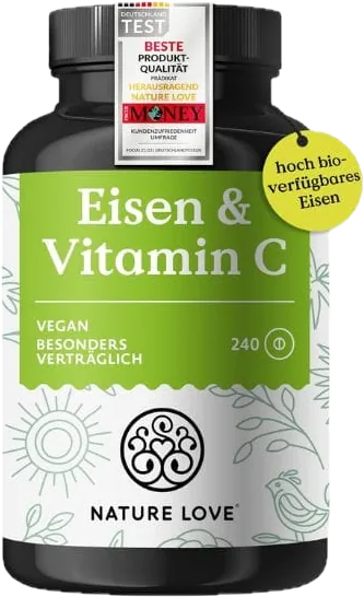Nature Love - Fer + Vitamine C, 240 Comprimés