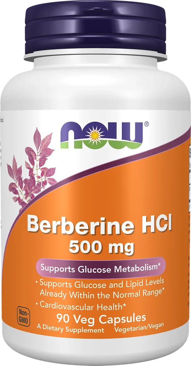 NOW Foods – Berbérine HCl 500 mg, 90 capsules végétales