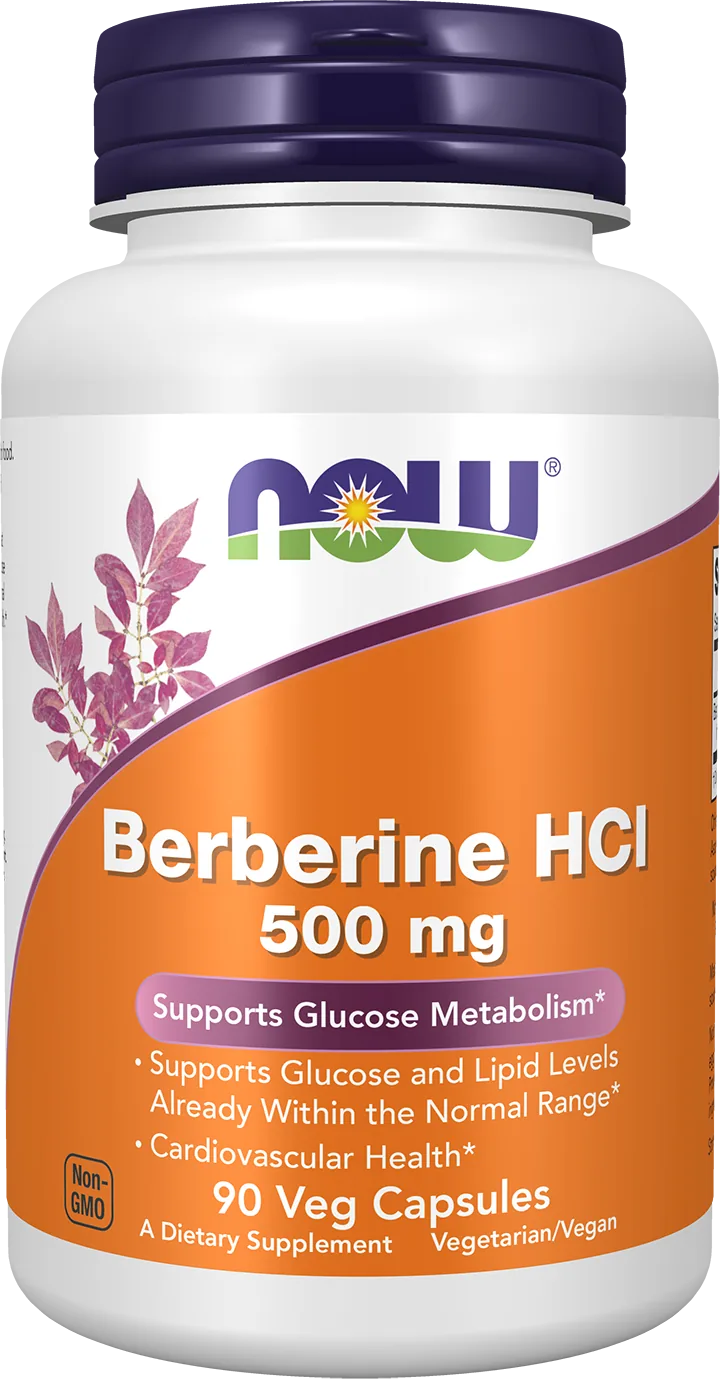 NOW Foods – Berbérine HCl 500 mg, 90 capsules végétales