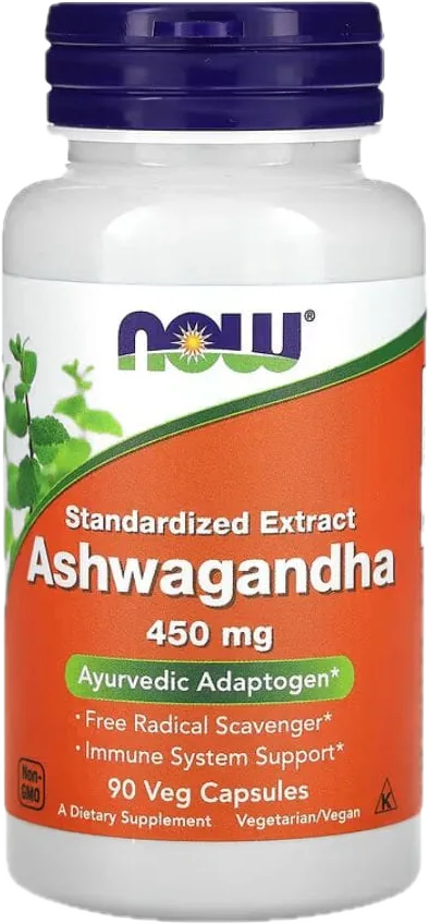 Now Foods – Ashwagandha Extrait Standardisé, 450 mg, 90 Capsules