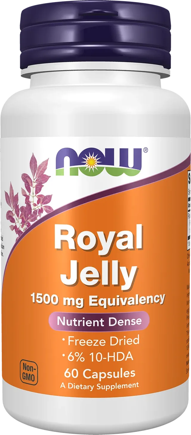 Now Foods – Gelée Royale 1500 mg, 60 Capsules