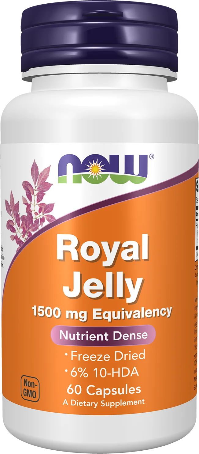 Now Foods – Gelée Royale 1500 mg, 60 Capsules