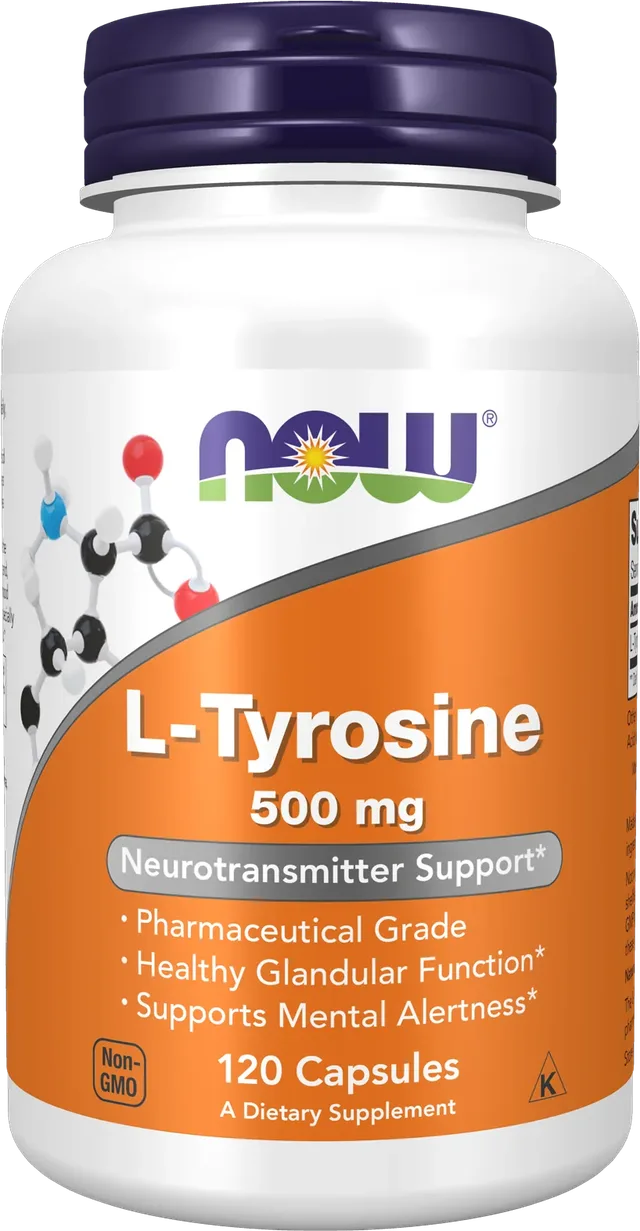 Now Foods – L-Tyrosine 500 mg, 120 Gélules