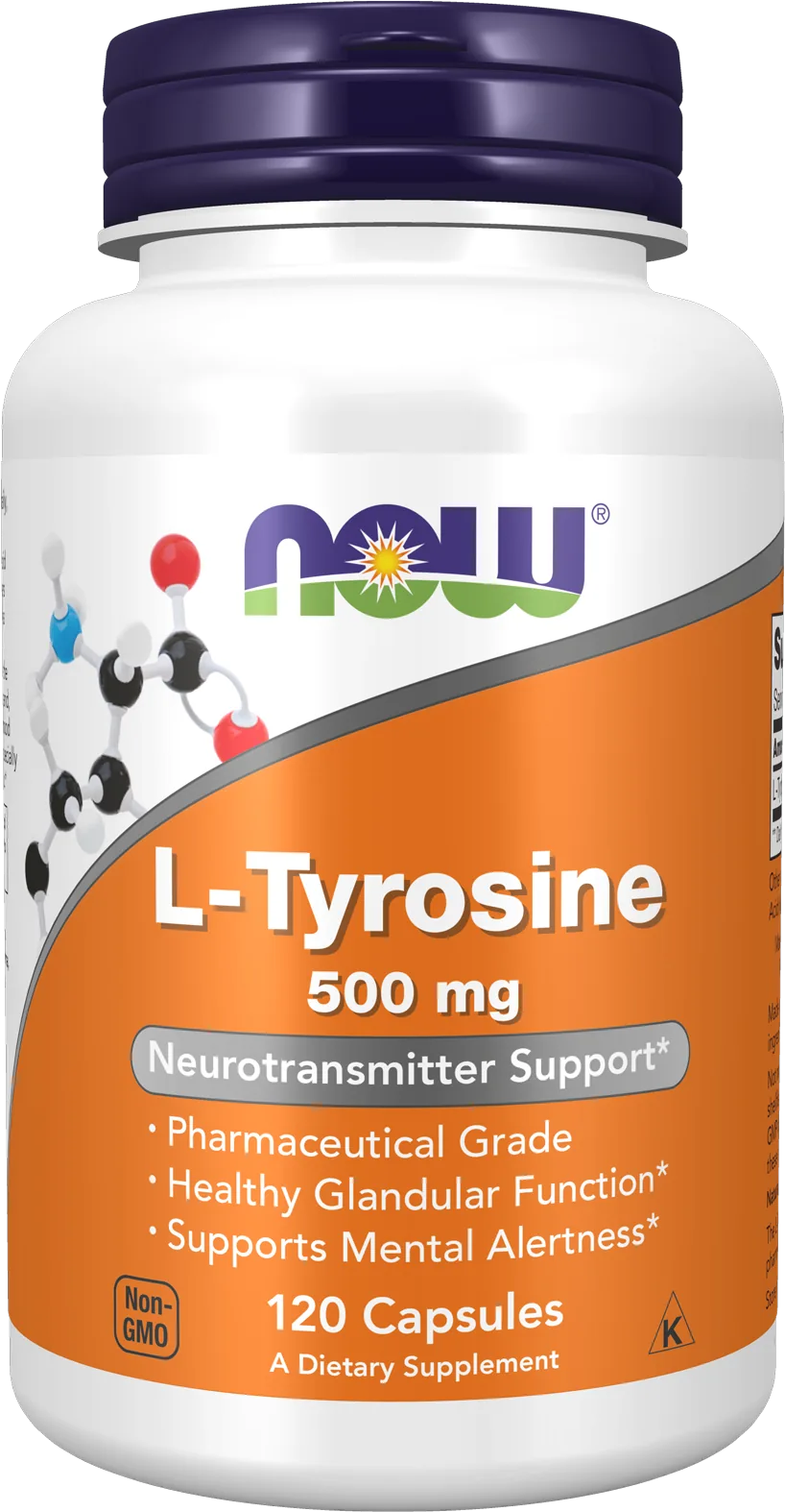 Now Foods – L-Tyrosine 500 mg, 120 Gélules