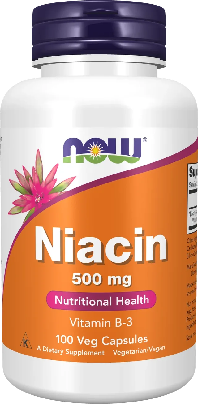 Now Foods – Niacine 500 mg, 100 Capsules
