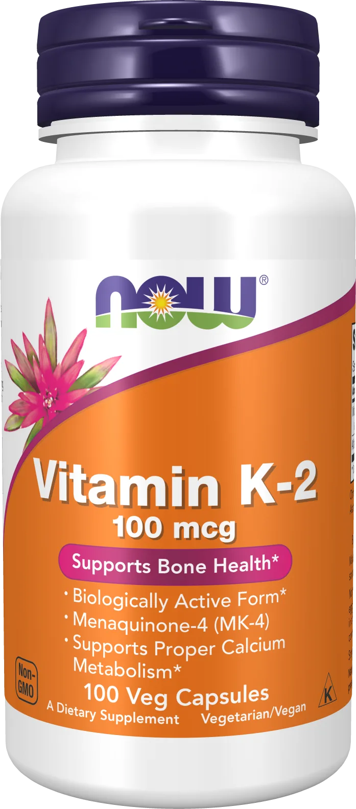 Now Foods – Vitamine K2 100 mcg, 100 Gélules