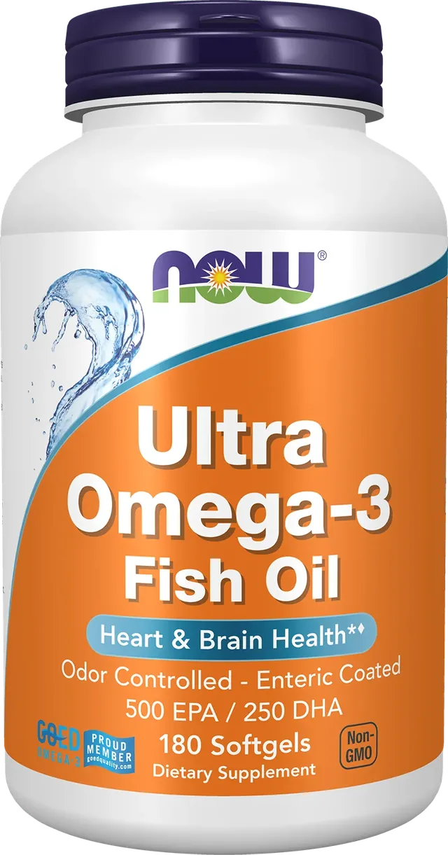 Now Foods - Ultra Omega 3 500 EPA/250 DHA, 180 Gélules