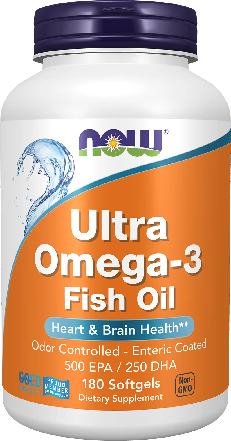 Now Foods - Ultra Omega 3 500 EPA/250 DHA, 180 Gélules