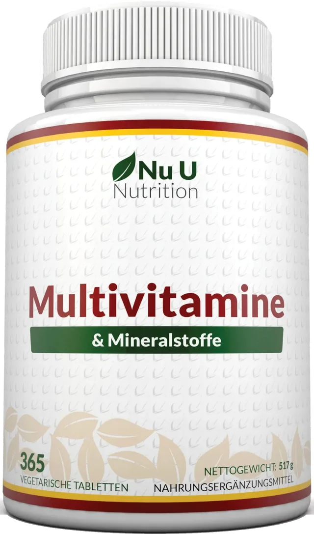 Nu U Nutrition – Multivitamine et Minéraux, 365 Comprimés