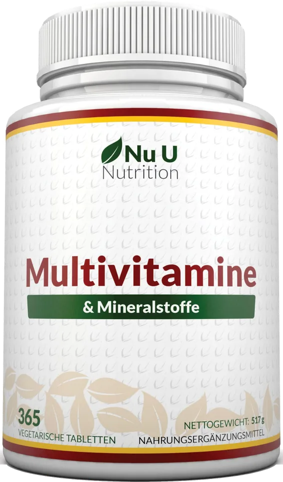 Nu U Nutrition – Multivitamine et Minéraux, 365 Comprimés