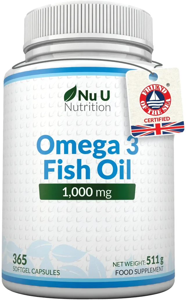 Nu U Nutrition – Oméga 3, 365 Gélules