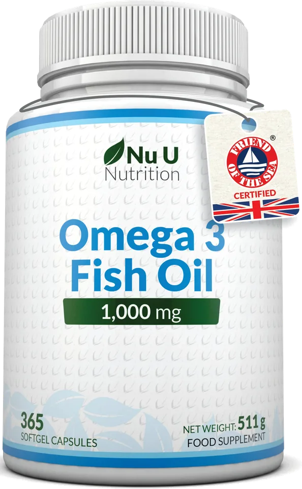 Nu U Nutrition – Oméga 3, 365 Gélules