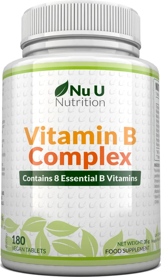 Nu U Nutrition - Vitamine B Complex, 180 Comprimés