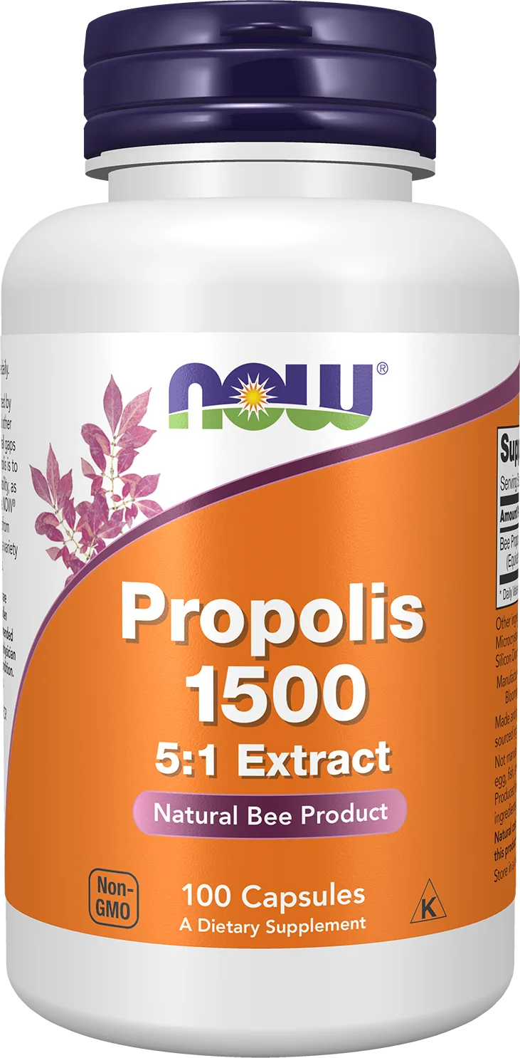Now Foods - Propolis 1500, 100 Capsules