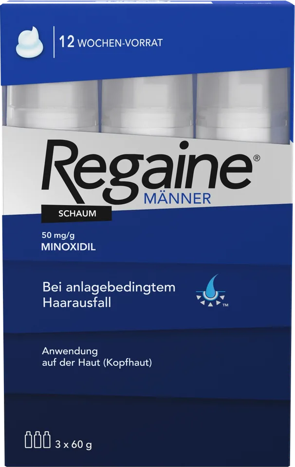 Regaine - Mousse Minoxidil 5%, 3 × 60g