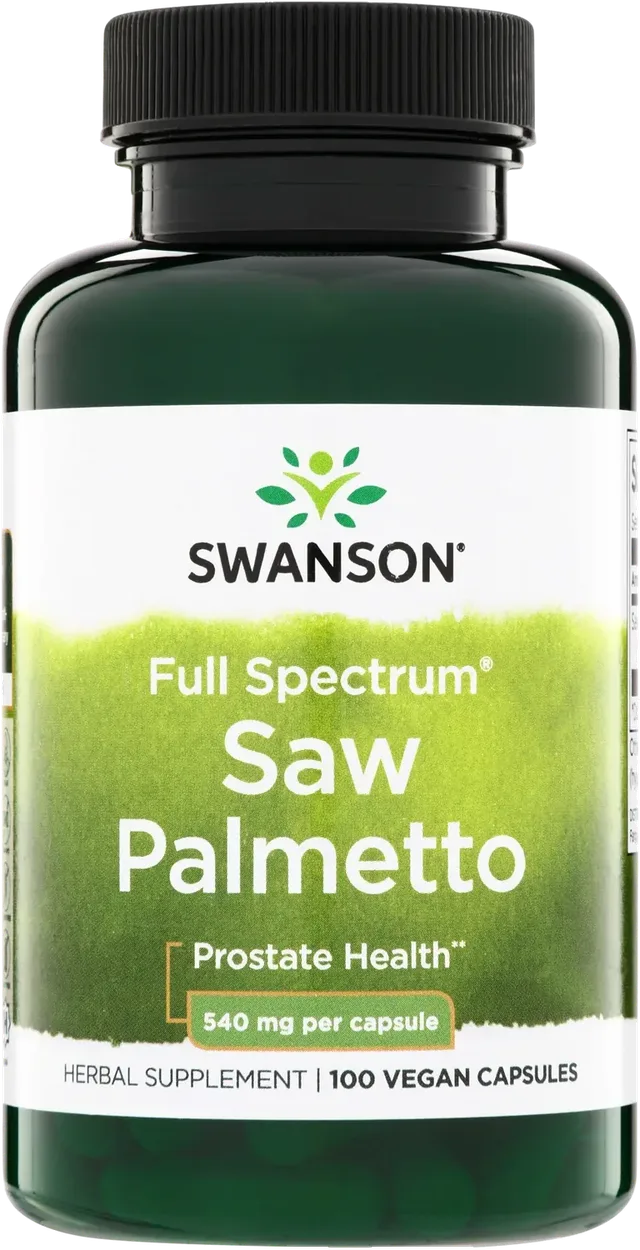 Swanson – Saw Palmetto 540 mg, 100 capsules végétales