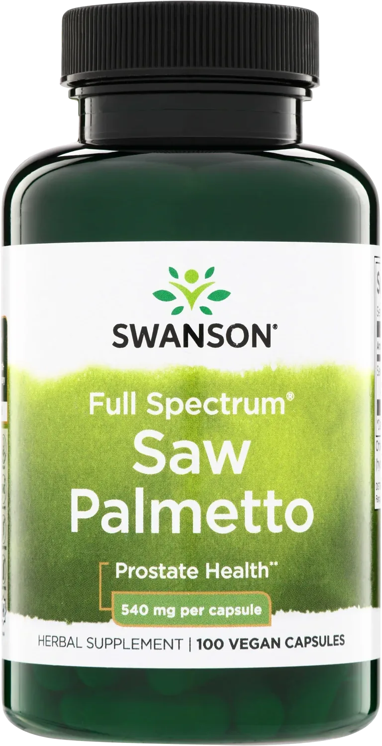 Swanson – Saw Palmetto 540 mg, 100 capsules végétales