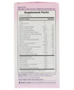Un paquet de Nature's Bounty - Vitamines pour Cheveux, Peau et Ongles, 150 gélules avec une étiquette rose.