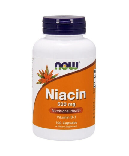 Now Foods Niacine 500 mg, 100 gélules, est un complément alimentaire qui soutient la santé nutritionnelle grâce à la vitamine B-3.